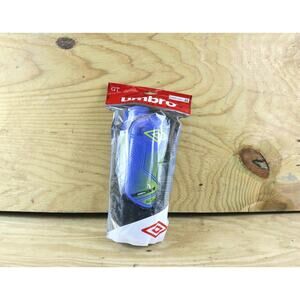 New Umbro GT Shin Guard Medium Youth Blue Green Protective Gear